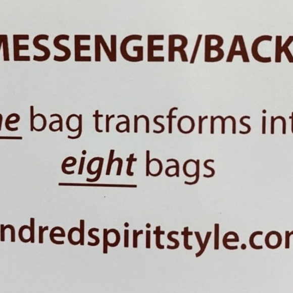 Kindred Spirit Messenger/Backpack NWOT - Picture 8 of 8